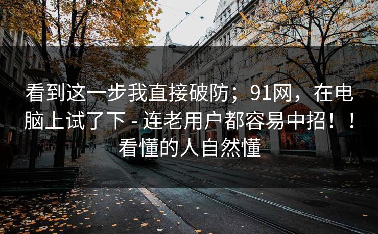 看到这一步我直接破防；91网，在电脑上试了下 - 连老用户都容易中招！！看懂的人自然懂